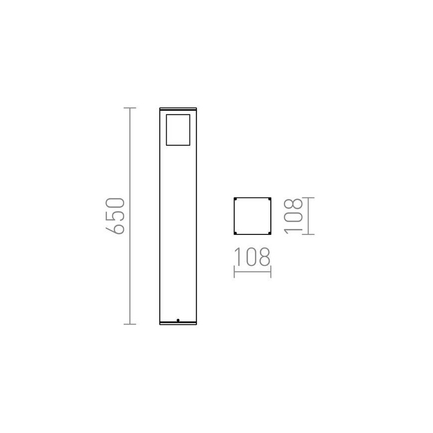 RED - Design Rendl - R10433 - Utomhusbelysning  PONDER 1xE27/18W/230V IP44 svart