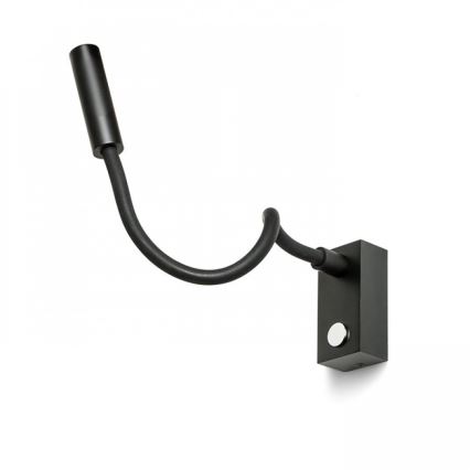 RED - Design Rendl - R10541 - LED Flexibel läslampa AIM LED/3W/230V svart