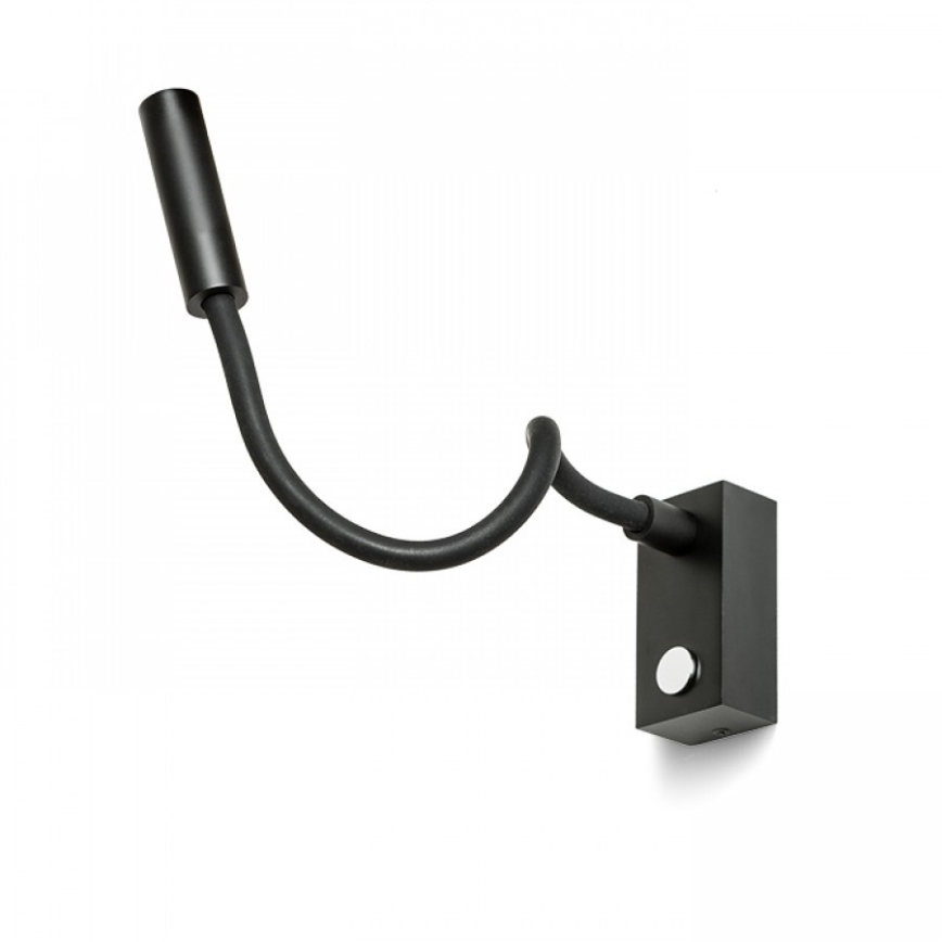 RED - Design Rendl - R10541 - LED Flexibel läslampa AIM LED/3W/230V svart