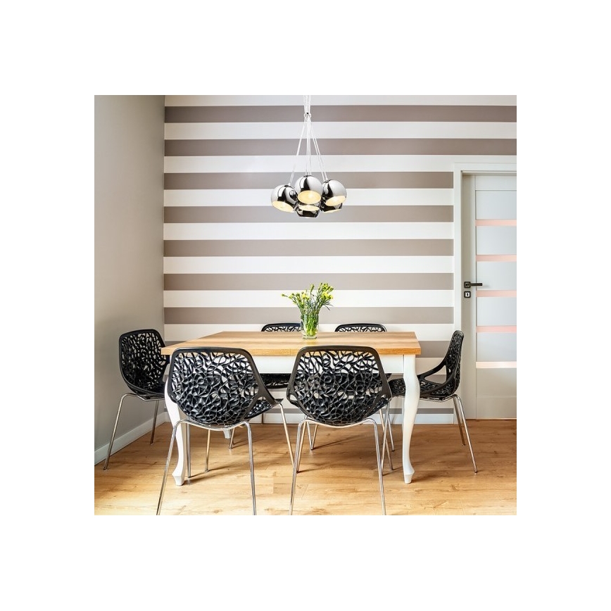 RED - Design Rendl - R11761 - Ljusskrona med upphängningsrem  ASTROMET 7xE27/42W/230V