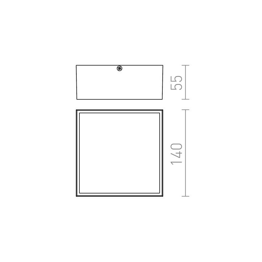 RED - Design Rendl - R11967 - Utomhus LED taklampa  BONO LED/4W/230V IP54