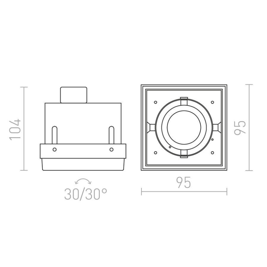 RED - Design Rendl - R12052 - Infälld lampa ELECTRA 1xGU10/50W/230V