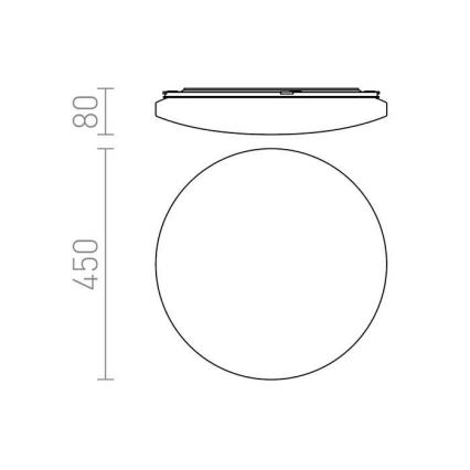 RED - Design Rendl - R12433 - LED taklampa SEMPRE LED/36W/230V rund 