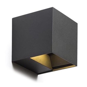 RED - Design Rendl - R12557 - Utomhus LED vägglampa  CARRE 2xLED/3W/230V IP54