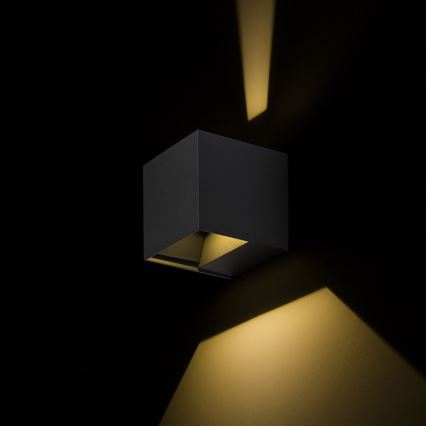 RED - Design Rendl - R12557 - Utomhus LED vägglampa  CARRE 2xLED/3W/230V IP54