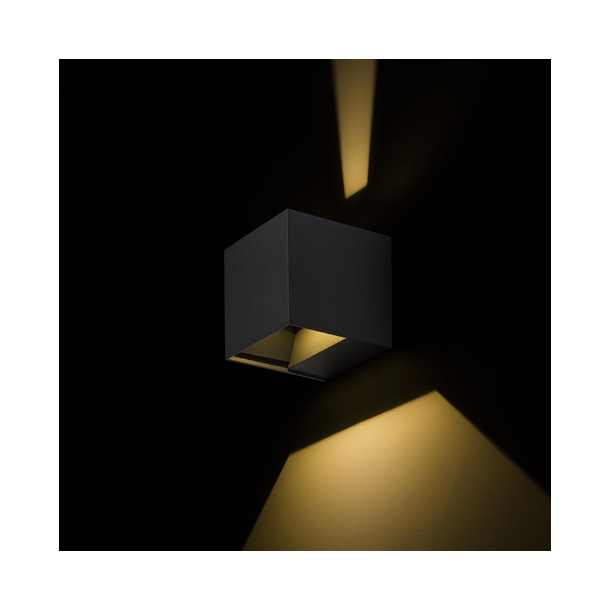 RED - Design Rendl - R12557 - Utomhus LED vägglampa  CARRE 2xLED/3W/230V IP54