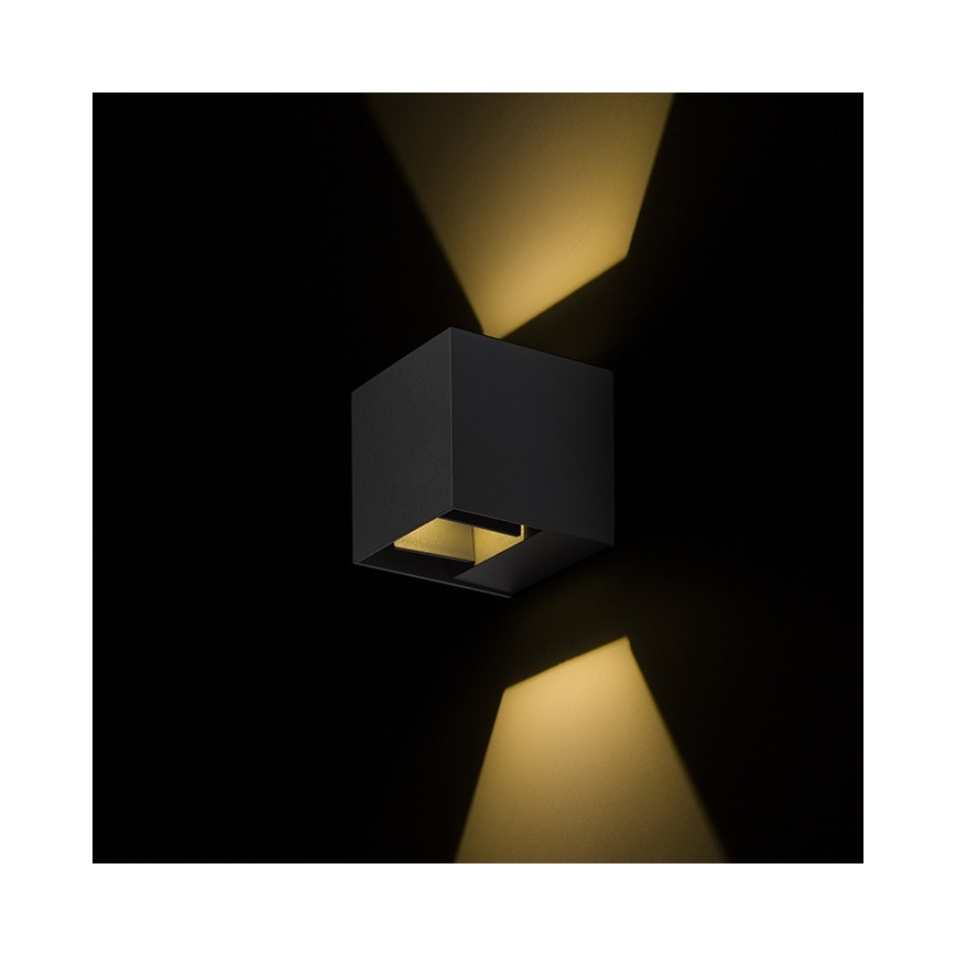 RED - Design Rendl - R12557 - Utomhus LED vägglampa  CARRE 2xLED/3W/230V IP54