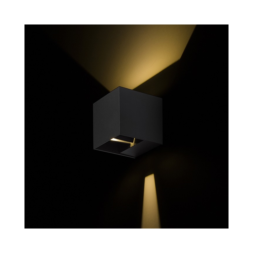 RED - Design Rendl - R12557 - Utomhus LED vägglampa  CARRE 2xLED/3W/230V IP54