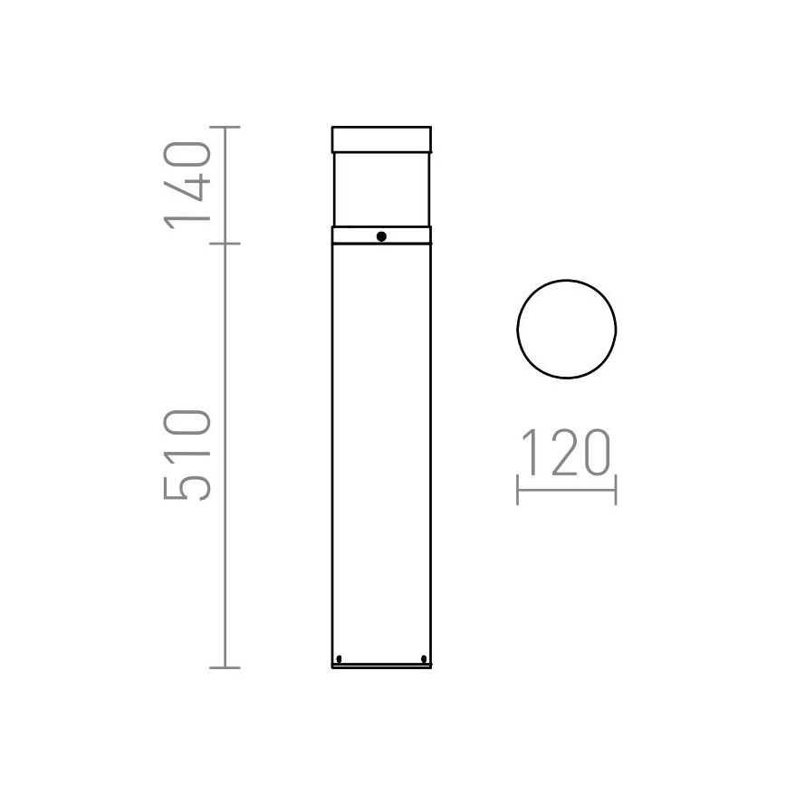 RED - Design Rendl - R12626 - Utomhus LED lampa  ABAX LED/15W/230V IP54 antracit 