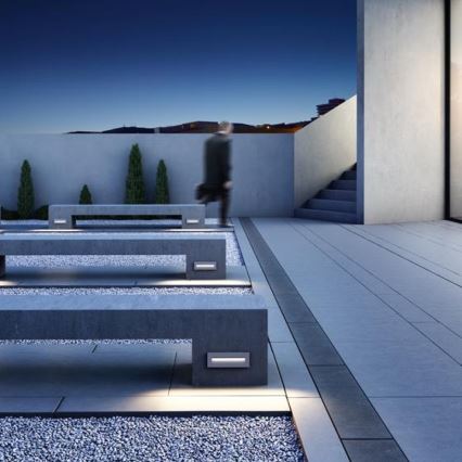 RED - Design Rendl - R12627 - LED Utomhus  vestavné lampa  RASQ LED/8,5W/230V IP65