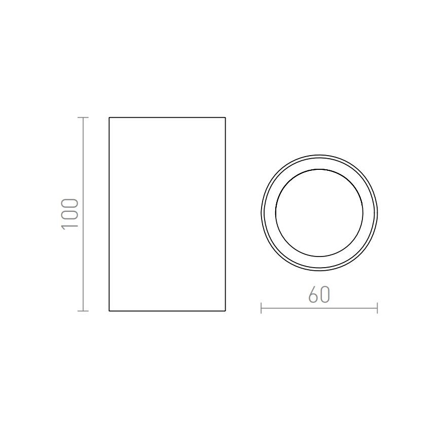 RED - Design Rendl - R12667 - Spotlight  GAYA 1xGU10/35W/230V vit 