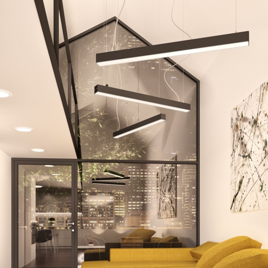 RED - Design Rendl - R12721 - LED Ljuskrona med upphängningsrem  PESANTE LED/40W/230V svart 