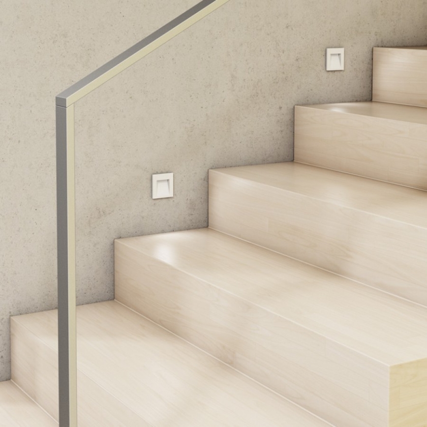 RED - Design Rendl - R12013 - LED Utomhus  vestavné lampa  TESS LED/3W/230V IP54 vit