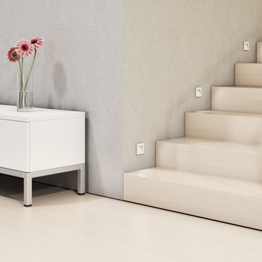 RED - Design Rendl - R12013 - LED Utomhus  vestavné lampa  TESS LED/3W/230V IP54 vit