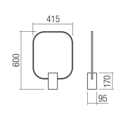 Redo 01-1227 - Dimmbar LED-bordslampa DOM LED/21W/230V svart
