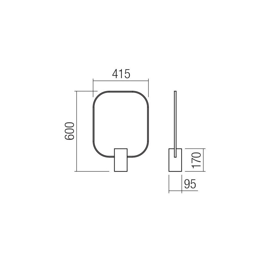 Redo 01-1227 - Dimmbar LED-bordslampa DOM LED/21W/230V svart
