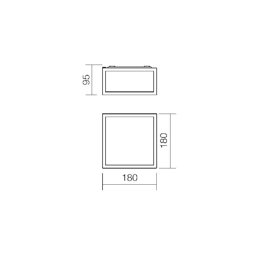 Redo 01-1236 - LED-badrumstaklampa EGO LED/12W/230V IP44 blank krom