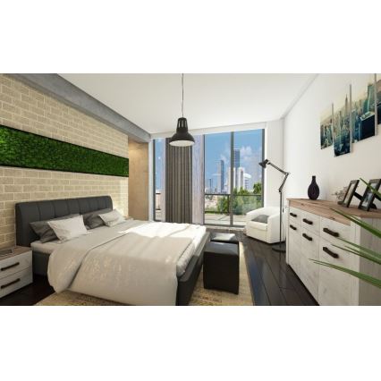 Redo 01-1281 - Pendel med sladd PEEP 1xE27/42W/230V Ø 34,5 cm svart