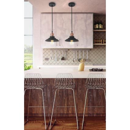 redo 01-1292 - Ljuskrona med snöre SPINNER 1xE27/42W/230V