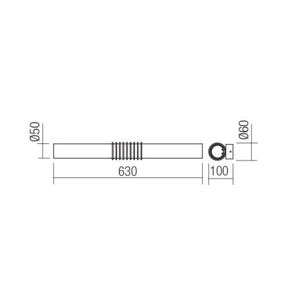 Redo 01-1431 - LED väggbelysning AVANCE LED/14W/230V 63 cm vit