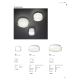 Redo 01-1453 - LED taklampa för badrum NAJI LED/12W/230V diameter 30 cm IP44