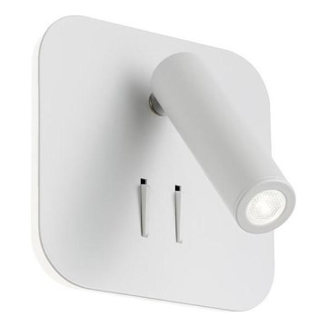 Redo 01-1491 - LED-vägglampa QUDA LED/6W/230V + LED/3W CRI 90 vit