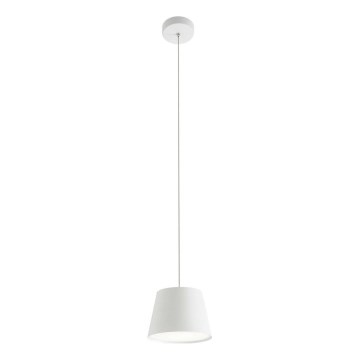 Redo 01-1495 - LED-pendel med vajer LOLLI LED/6W/230V Ø 14 cm vit