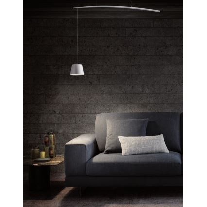 Redo 01-1497 - LED ljuskrona med textilsladd LOLLI LED/6W/230V vit