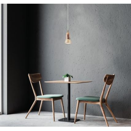 Redo 01-1518 - Ljuskrona med upphängningsrem UPPER 1xGU10/28W/230V mässing/beige