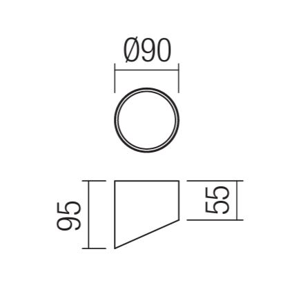 Redo 01-1625 - LED infälld spotlight UTO LED/6W/230V Ø 9 cm vit