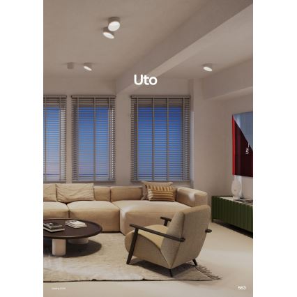 Redo 01-1627 - LED-spotlampa UTO LED/12W/230V Ø 12 cm vit