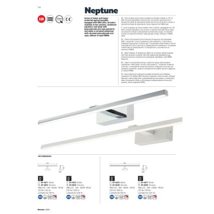 redo 01-1673 - LED Badrum spegelbelysning NEPTUNE LED/12W/230V IP44