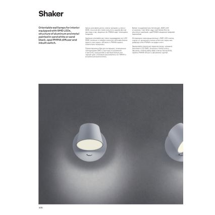 redo 01-1738 - LED Väggbelysning SHAKER LED/6W/230V vit