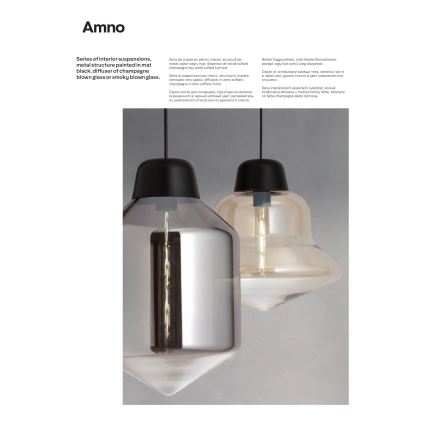 Redo 01-1770 - Hänglampa med kabel AMNO 1xE27/42W/230V Ø 33 cm beige