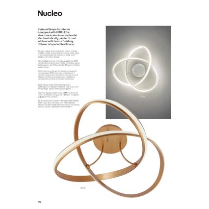 Redo 01-1784 - LED Dimbart taklampa NUCLEO LED/55W/230V vit