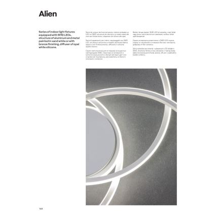 Redo 01-1801 - LED Dimbar taklampa ALIEN LED/60W/230V 3000K diameter 70 cm vit