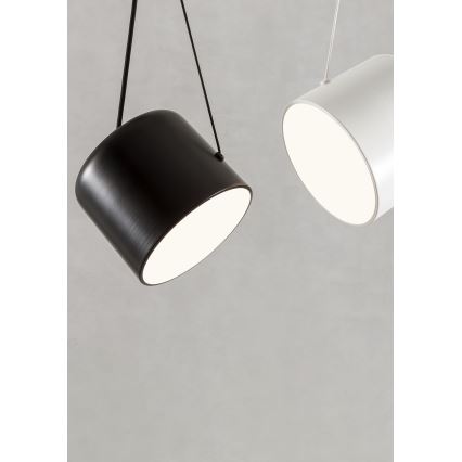 Redo 01-1823 - Ljuskrona med textilsladd DODO 1xE27/15W/230V spindel vit