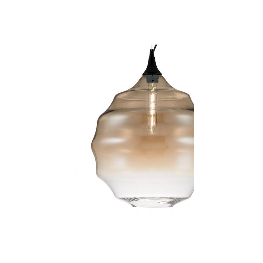 Redo 01-1844 - Ljuskrona med textilsladd SLAG 1xE27/42W/230V diameter 40 cm beige