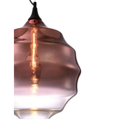 Redo 01-1846 - Ljuskrona med textilsladd SLAG 1xE27/42W/230V diameter 40 cm koppar