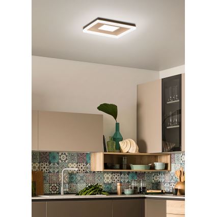Redo 01-2000 - Dimbart takarmatur MAYA LED/55W/230V 51x51 cm guldfärgad