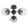 Redo 01-2176 - Taklampa med stång SEMIA 3xE14/28W/230V svart/rökfärgad