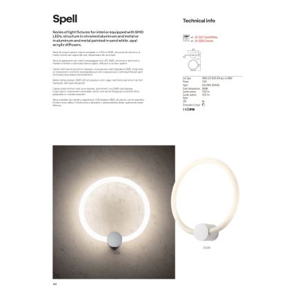 Redo 01-2221 - Dimmbar LED-taklampa SPELL LED/32W/230V vit