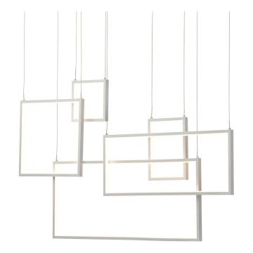 Redo 01-2316 - Dimbar LED-pendellampa på vajer PLANA LED/80W/230V vit