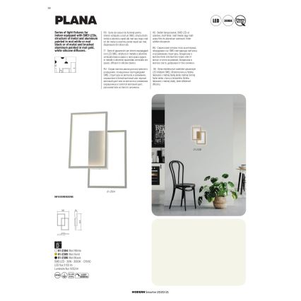 Redo 01-2316 - Dimbar LED-pendellampa på vajer PLANA LED/80W/230V vit