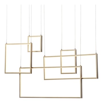 Redo 01-2317 - Dimbart LED-pendel på vajer PLANA LED/80W/230V i guld