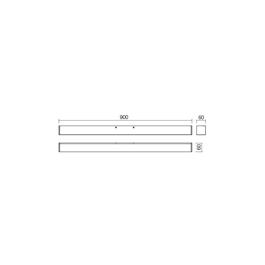 Redo 01-2328 - LED-belysning för badrumsspegel THELA LED/25W/230V 90 cm CRI 90 IP44 blank krom