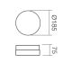 Redo 01-237 - Taklampa TEO 1xE14/28W/230V diameter 18,5 cm