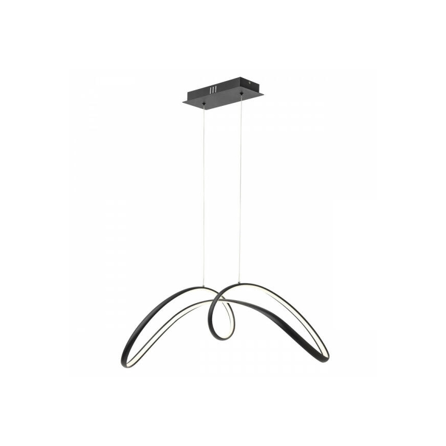 Redo 01-2455 - LED ljuskrona med textilsladd LAMON LED/57W/230V svart