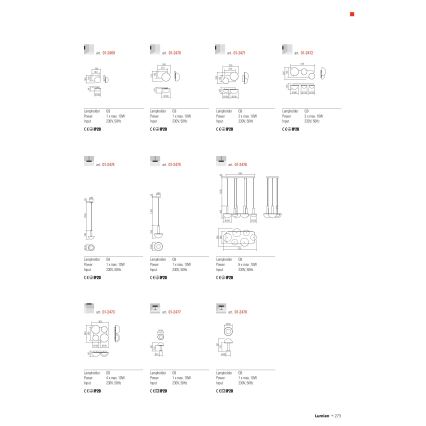 Redo 01-2469 - Vägglampa LUMIEN 1xG9/10W/230V guld/vit