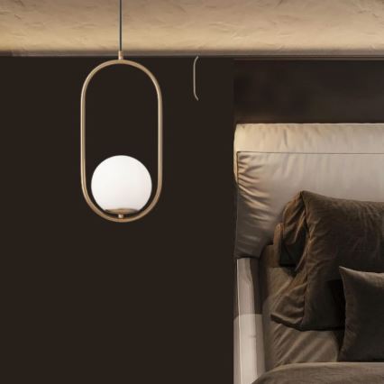 Redo 01-2624 - Ljuskrona med textilsladd NIVA 1xE14/28W/230V